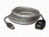 Cable extensión activa USB 2.0 alta velocidad 5 m, tipo A, M-H